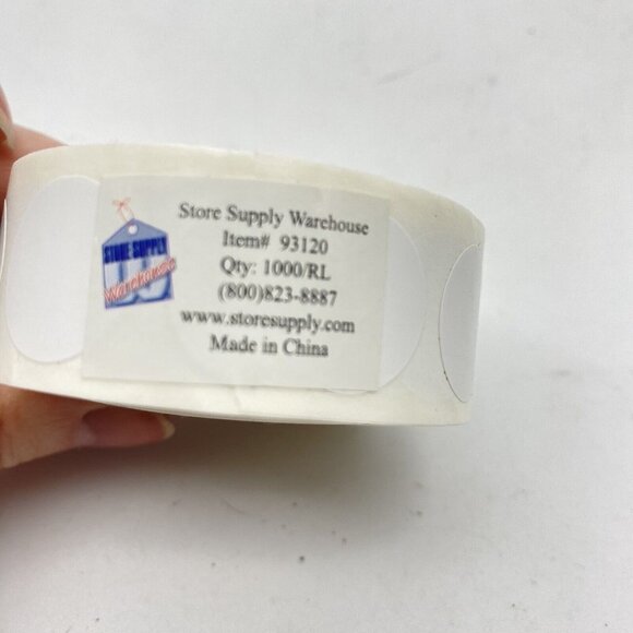 Color Coding Dot‎ Stickers  White 3/4" Self-Adhesive Round Labels 2 Pack 1000 ea - Picture 3 of 4